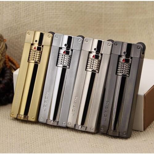 Portable New Jobon Torch Lighter Metal Windproof Gas Butane Jet Flint Lighter Turbo BBQ Cigar Spray Gun Gadgets Men