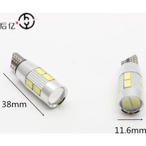Factory direct sales 5630 decoding T10 LED lamp 10smd display lamp 5630-10 light decoding small lamp motorcycle