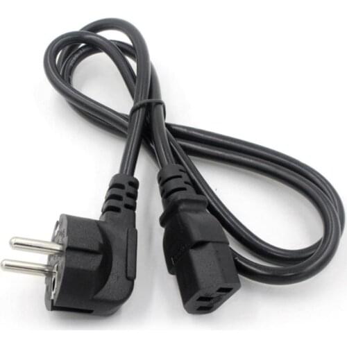 Power Supply line AC Wire US EU UK Plug 3-Prong Line Tail 1.5m 0.75 square 10A For Computer Display Electric Appliance