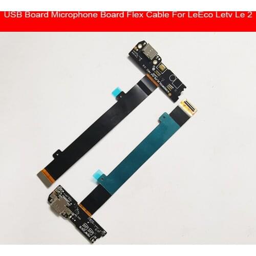 Original USB Charging Charger Port Connector Flex Cable With Microphone For Letv LeEco Le 2 Pro X620 X621 X625 X626 Repair Parts