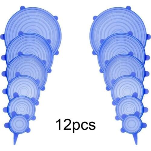 Silicone Stretch Lids Universal Lid Silicone Bowl Pot Lid Silicone Cover Pan Cooking Food Fresh Cover Microwave Cover