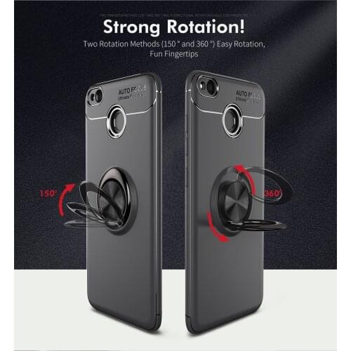 Silicone Case For Xiaomi Redmi Note 4 4X 4A 6A 5A 6 Note5 Redmi Note 7 Pro Cases Ring Stand Cover Redmi 7A Case