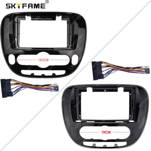 SKYFAME Car Frame Cable For KIA SOUL 2013-2018 Android Big Screen Dask Kit Fascia Frame Line