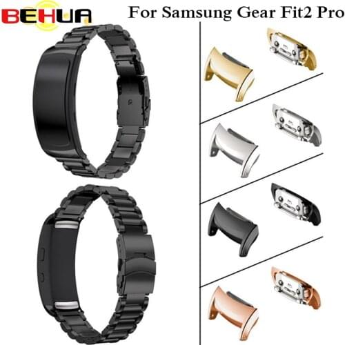 Smart Accessories Stainless Steel Connector for smart watches For Samsung Gear Fit2 Pro Connect Watch Band Accessory For Samsung