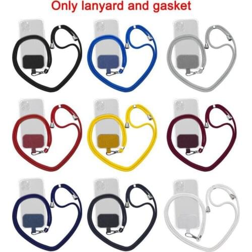Universal Mobile Phone Strap Crossbody Nylon Patch Phone Lanyard Safety Tether Phone Lanyard Adjustable Nylon Neck Lanyard New