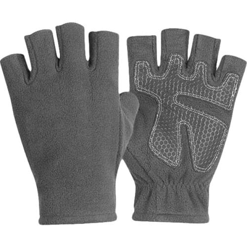 2019 Access Half Finger Cycling Riding Gloves Wind Resistant Waterproof Anti Slip Breathable Polar Fleece Hiking Bike Gloves