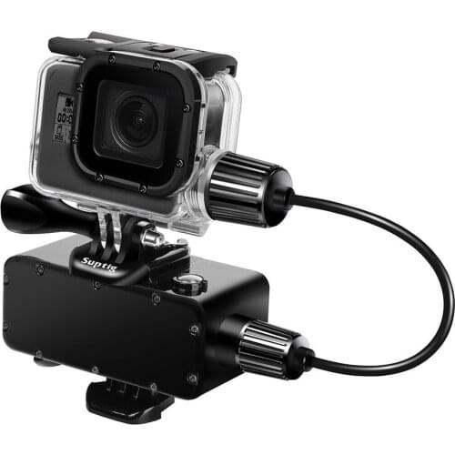 For Go Pro 5 6 Underwater Charging Power Bank+50m Waterproof Housing Case Box for GoPro HERO 6 HERO 5 Black Camera Accessories