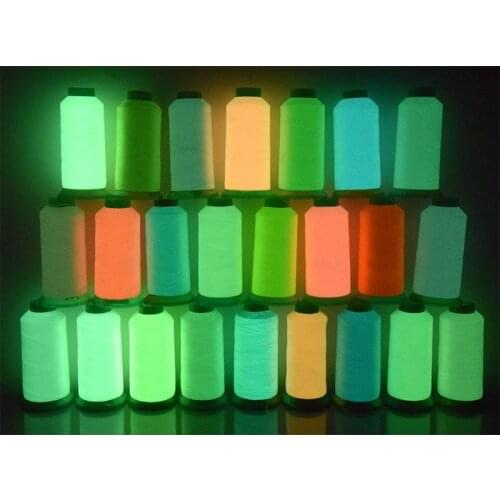 1 Roll 1000 Yards 150D Luminous Nylon Embroidery Sewing Thread Sewing Machine Sewing Handmade Accessories luminous line