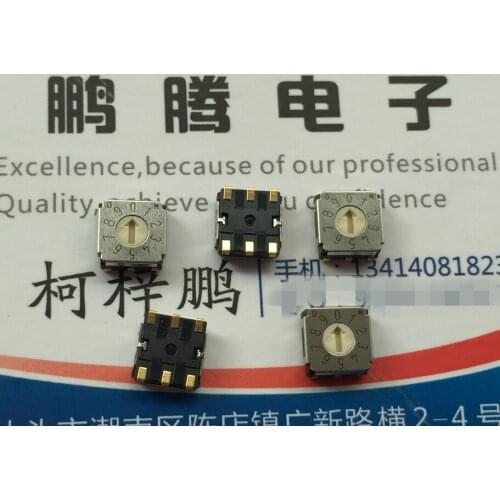 1PCS Original Japan COPAL SA-7010TA 0-9/10 bit rotary coding dial code switch patch 3: 3 feet