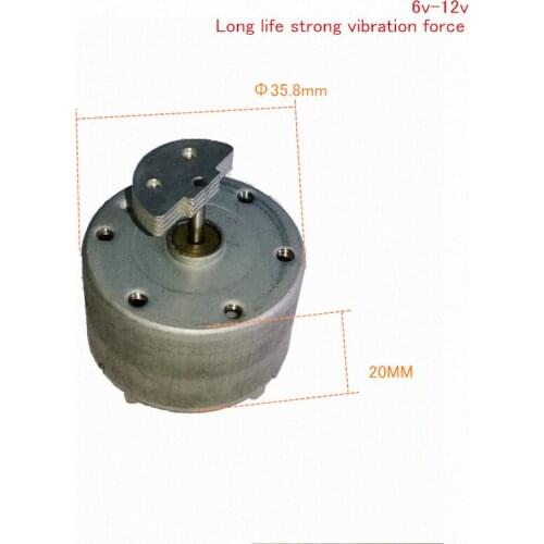 520 DC Vibration motor 6V 12V Long life strong vibration force DIY Motor