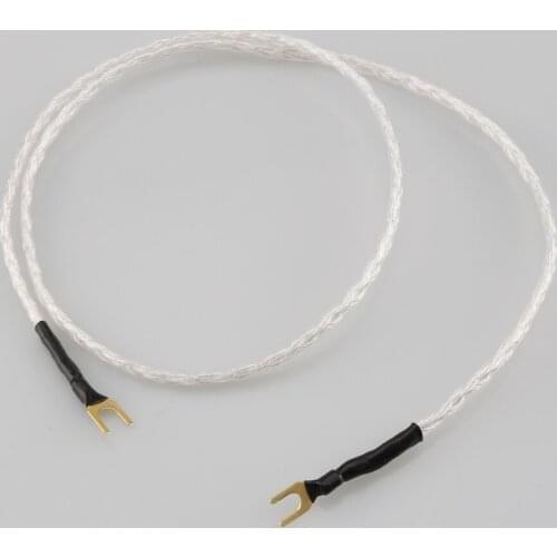 6 Core Pure Silver LP Vinyl Audiophile Hifi Audio Cable Amplifier Ground Wire
