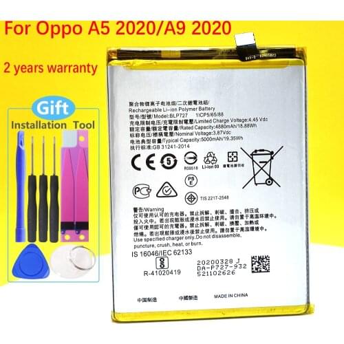 BLP727 NEW Battery For Oppo A5 2020/A9 2020 Phone Replacement+Tracking Number
