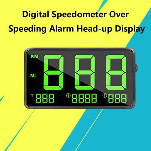 C80 4.5" Head-up Display GPS Speedometer Digital Car Speed Display Over Speeding Alarm For Motorcycle Truck Car HUD