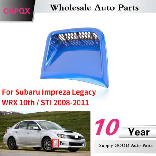 CAPQX For Subaru Impreza legacy WRX 10th / STI 2008-2011 Front Bumper Side Tuyere decorative cover plate Garnish hood shell
