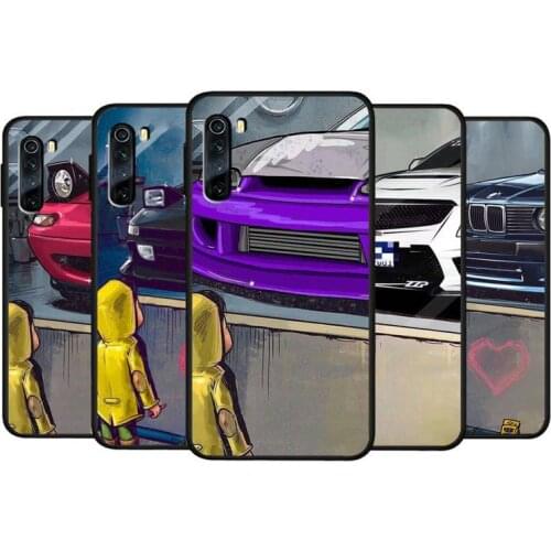 Hot Sell Boy See Sports Car Jdm Drift Smartphone Cover For Xiaomi Redmi 4X 7A 5 Plus 6 6A 7 8 8A 9 Note 4 8 T 9 Pro Case