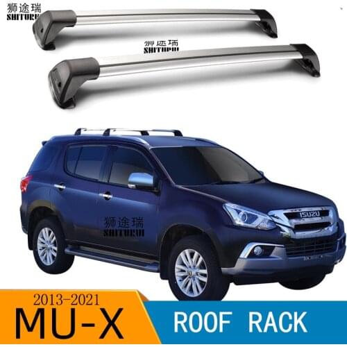 FOR Isuzu MU-X SUV 2013-2021 5 door Car bald section mute section cross bar load bar aluminum alloy