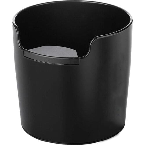 Coffee Powder Residue Box Black Deep Bowl Non-Slip Detachable Knock Bar Coffee Machine Grounds Recycling Bucket Grind