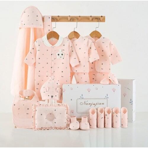 16-24pieces/0-3months Newborn Baby Clothing Set Newborn Gift Kids Clothes Suit Unisex 100% Cotton Toddler Clothing Sets No Box