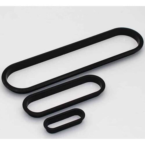 2pc plastic Table Cable Outlet grommet oval plug cover for PC Desk Wire holder Cabinet vent hole decor handle Furniture Hardware