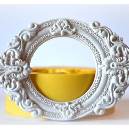 Round Frame Silicone Rubber Flexible Mold Resin Clay Mould Fondant Chocolate Mold Aroma Stone Moulds PRZY Eco-friendly 001