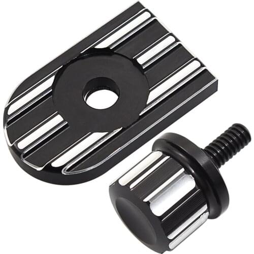 Motorcycle Rear Seat Bolt Tab Screw Mount Knob Cover For Harley Sportster Dyna Motorbike 1996-2019 Seat Bolt Tab Screw Aluminum