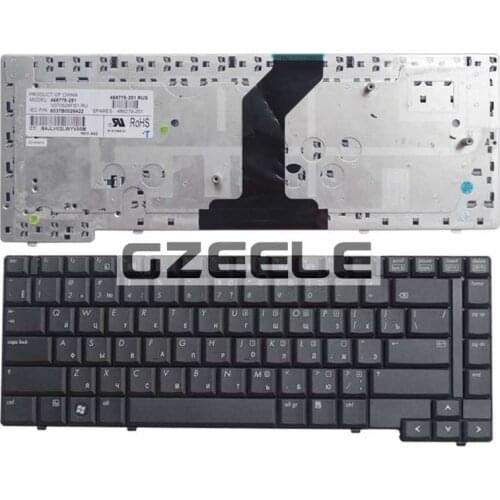 GZEELE new RU Laptop keyboard FOR HP Compaq 6530b 6535b Replace russian layout black color