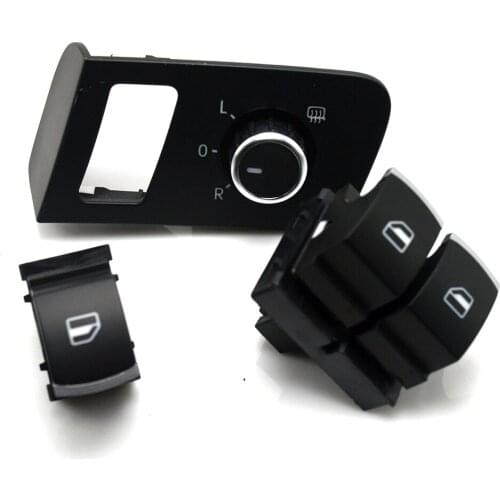 New Chrome free shipping Mirror switch window switch for VW Volkswagen Touran 2003-2015 Caddy 5K3 959 857 1TD959565A 5ND959855