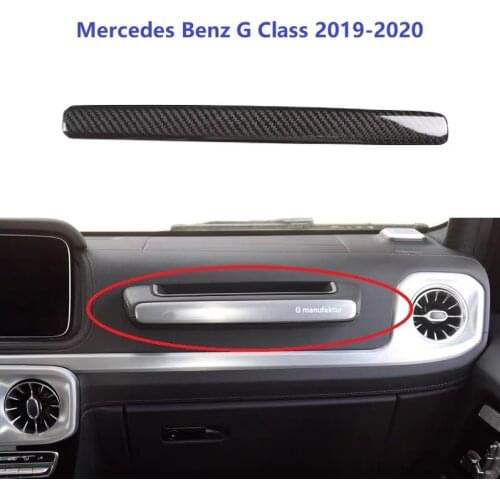 Fit For Mercedes Benz G Class W463 G500 2019-2020 Dry Carbon Fiber Co-pilot Glove Box Handle Cover Car Accessories