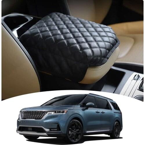 LFOTPP Car Armrest Box Cover For Carnival KA4 2021 Central Control Container Pad Auto Interior Dedication Protection Accessories