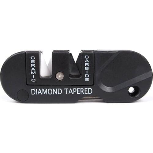 Portable Size EDC Ceramic Knife Sharpener Folding Multifunctional Tungsten Steel Outdoor Camping Knife Sharpener Chef Tool