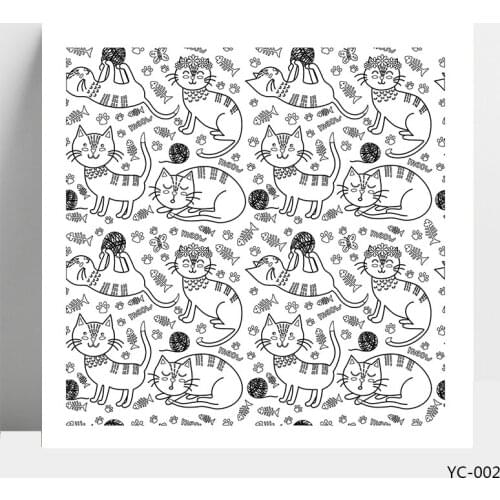 AZSG Naughty Cat Clear Stamps For DIY Scrapbooking/Card Making/Album Decorative Silicone Stamp Crafts