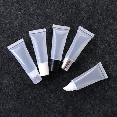 10ML clear Plastic Hose Packaging Bottle Whit Inner Cover Eye Gel Cream Sample Cosmetic Containers F1695