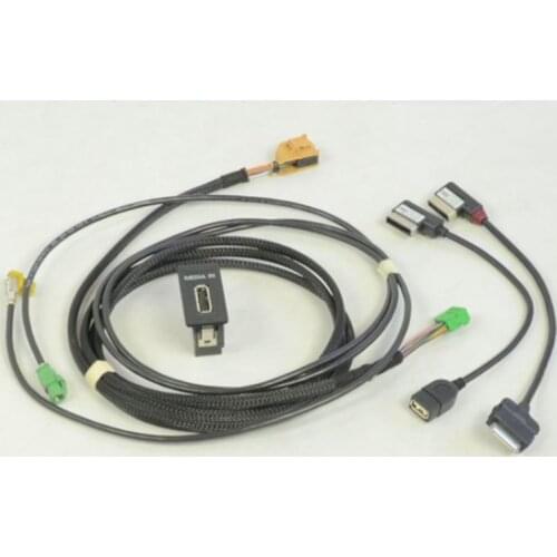 BODENLA For VW Golf 7 MK7 MIB NAV GPS AMI Connector With USB Ipod Cable