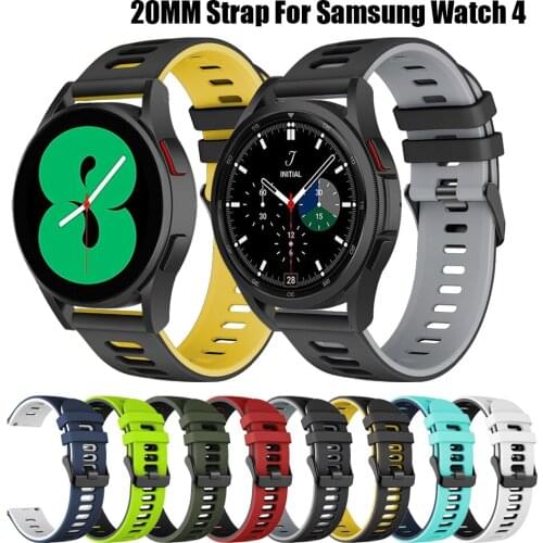 20mm Watch Strap For Samsung Galaxy Watch Active 2 40mm 44mm Band Gear sport wrist bracelet samsung galaxy watch 4 40mm 42 46mm