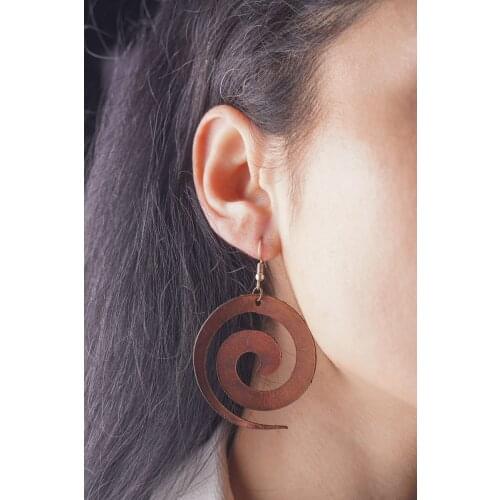 Handmade Genuine Leather Earrings Fashion Authentic Women Jewellery Accessory Stylish Desing High Quality Gift - ES-9009