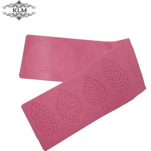 KLM-C0039 Leaf Foliage Hoja Follaje Feuillage Fondant Cake Silicone Mold Molde De silicona Para Pastel