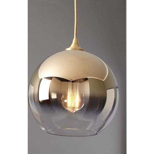 Modern Pendant Light Gold Ball Loft Hanging Light Fixture Hanglamp Living Room Bedside Hanging Lamp home Luminaire mx12131039