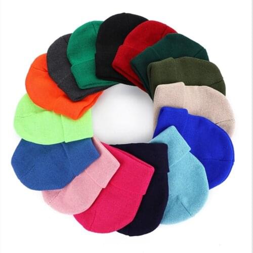 Solid Color Crimping Skullies Beanies Keep Warm Unisex Hip Hop Vintage Winter Korean Version Men Beanie Women Knitted Hat