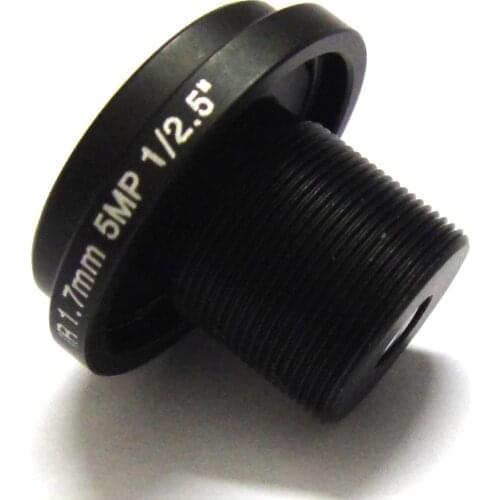 X4pcs HD Panorama 5mp 1.7mm 1/3" Panoramic CCTV lens Fisheye F2.0 for IP Camera