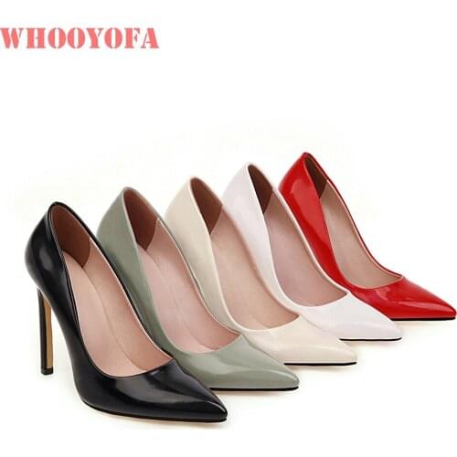 Autumn Brand New Sexy Red Greem Women Party Pumps Sweet High Thin Heels Lady Evening Shoes Plus Big Size 11 43 46 48