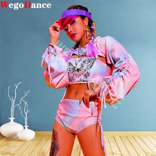 Women Gogo Dance Costume Nightclub Bar Female Dj Costume Bright Silver Hiphop Suit Street Dance Clothing Stage Wear