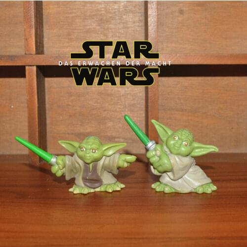 STAR WARS Master Yoda Baby Q Version Cartoon Action Figure Ornament Model Toys
