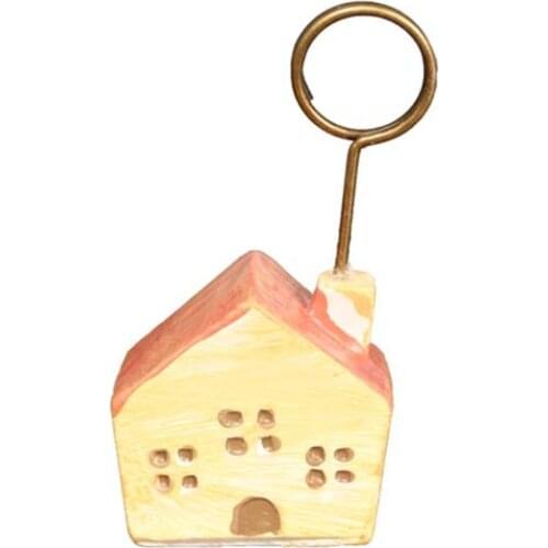 1PC Resin Retro Message Clip Business Card Holder Desktop Bird Clock Message Folders Notes Folder Photo Memo Clips Decoration