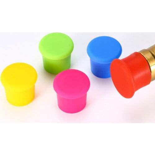 1000pcs/lot Silicone Fresh Beer Bottle Stopper Cruet Of Wine Cork Stopper Bottle Cap Flip Top Lid Seal Cork Bar Tool 5 colors