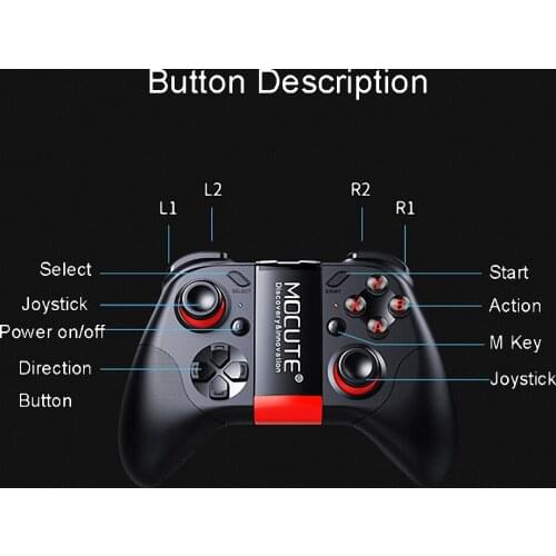 2017 New Mocute 050 Update 054 Bluetooth Gamepad Android Joystick PC Wireless Controller VR Game Pad For PC Smartphones VR 30pcs