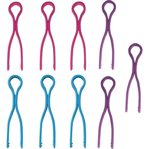 30 Piece Colorful Plastic Sewing Bobbins Clips Clamp Thread Spool Clip Sewing Tools Accessories