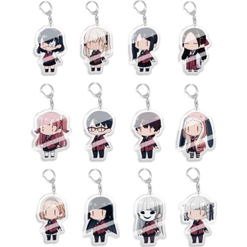 5-10pcs Fashion jewelry Charms Kakegurui Jabami Yumeko Meari Saotome Sumeragi figure Pendant keychain toy Key Ring Gift