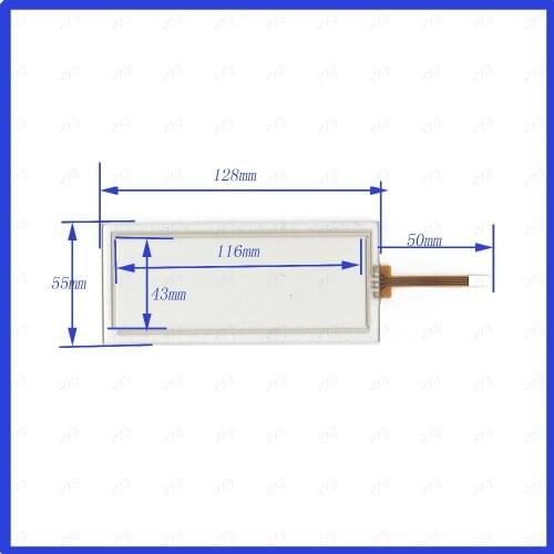 5PCS/LOT ZhiYuSun KDT-4449 128*55mm TestedTouch Panel Digitizer 128*55 for Car DVD this is compatible