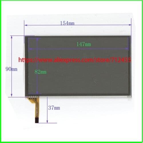 6.4 inch 154*90mm car navigation DVD touch panel digitizer glass for the public RCD510
