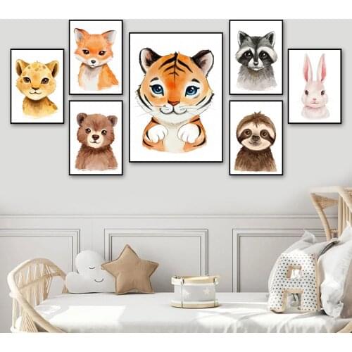 DIY Diamond Painting Tiger Fox Koala Rabbit Bear Lion Wall Art Diamond Embroidery Mosaic Rhinestone For Home Decoration